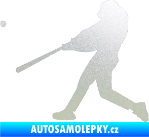 Samolepka Baseball 001 levá pískované sklo