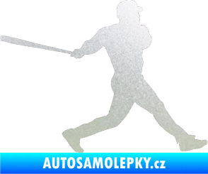 Samolepka Baseball 002 pravá pískované sklo
