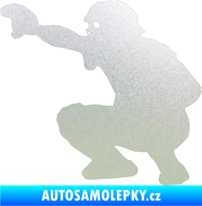 Samolepka Baseball 005 levá pískované sklo