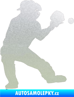 Samolepka Baseball 007 pravá pískované sklo
