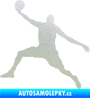 Samolepka Basketbal 002 levá pískované sklo