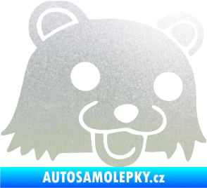 Samolepka Bear pravá pískované sklo