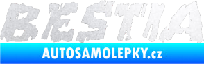 Samolepka Bestia pískované sklo