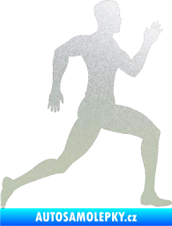 Samolepka Běžec 003 pravá pískované sklo