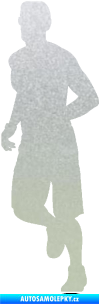 Samolepka Běžec 006 levá pískované sklo