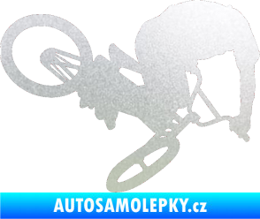 Samolepka Biker 001 pravá pískované sklo