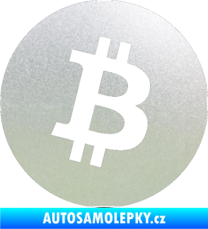 Samolepka Bitcoin 001 pískované sklo