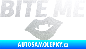 Samolepka Bite me  pískované sklo