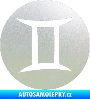 Samolepka Blíženci 001 - horoskop pískované sklo