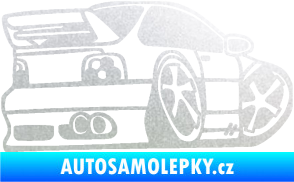 Samolepka BMW e46 karikatura pravá pískované sklo