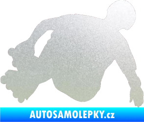Samolepka Bruslař 001 levá pískované sklo