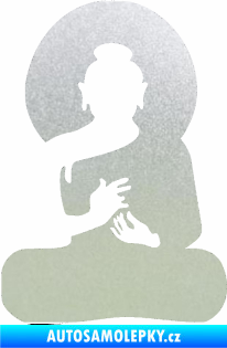 Samolepka Budha 001 silueta pískované sklo