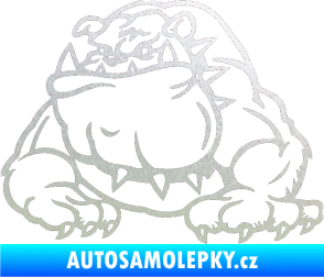 Samolepka Buldog 001 levá pes pískované sklo