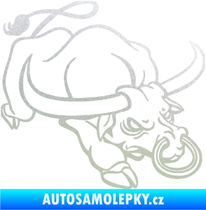 Samolepka Býk 014 pravá rozzuřený pískované sklo