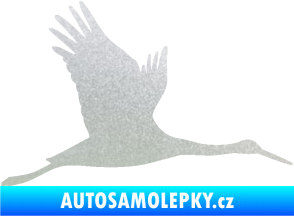 Samolepka Čáp 002 pravá pískované sklo