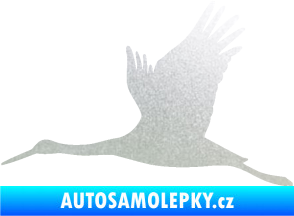Samolepka Čáp 002 levá pískované sklo