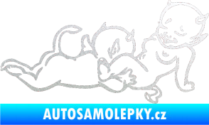 Samolepka Čertíci 003 pravá pískované sklo