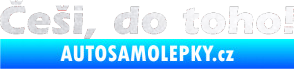 Samolepka Češi do toho! pískované sklo