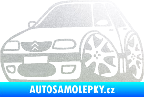 Samolepka Citroen saxo karikatura levá pískované sklo
