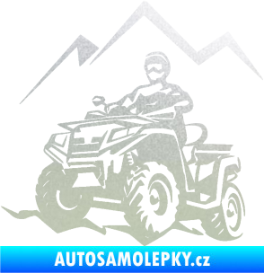 Samolepka Čtyřkolka 007 levá pískované sklo