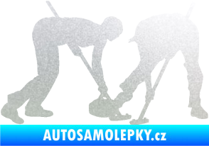 Samolepka Curling team 002 pravá pískované sklo