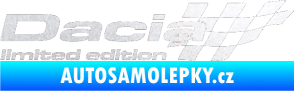Samolepka Dacia limited edition pravá pískované sklo