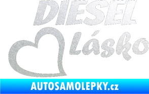 Samolepka Diesel Lásko pískované sklo