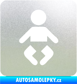 Samolepka Dítě v autě 093 symbol miminka pískované sklo