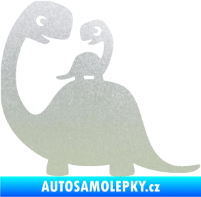 Samolepka Dítě v autě 105 levá dinosaurus pískované sklo