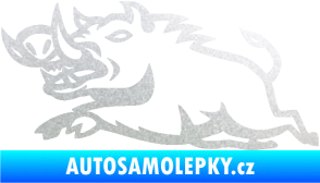 Samolepka Divoké prase 004 levá pískované sklo