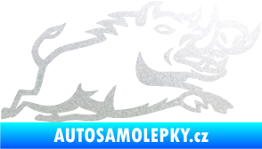 Samolepka Divoké prase 004 pravá pískované sklo