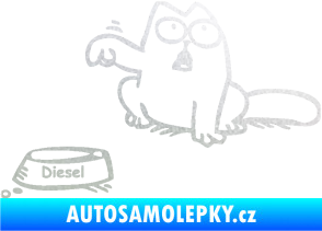 Samolepka Dolej diesel - levá pískované sklo