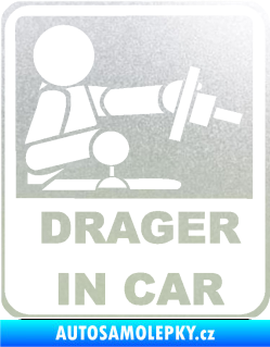 Samolepka Drager in car 001 pískované sklo