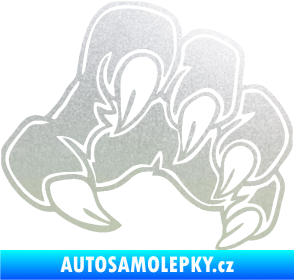 Samolepka Drápy 001 pravá pískované sklo
