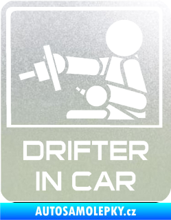 Samolepka Drifter in car 003 pískované sklo