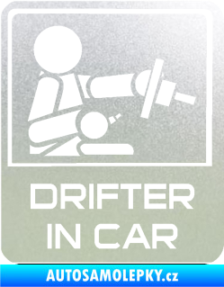 Samolepka Drifter in car 004 pískované sklo
