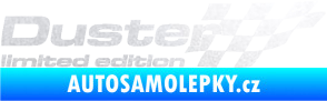 Samolepka Duster limited edition pravá pískované sklo