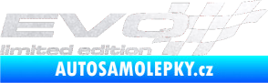 Samolepka Evo limited edition pravá pískované sklo
