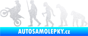 Samolepka Evoluce 002 motokros levá pískované sklo