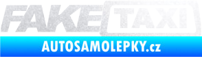 Samolepka Fake taxi nápis pískované sklo