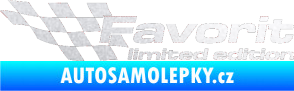 Samolepka Favorit limited edition levá pískované sklo