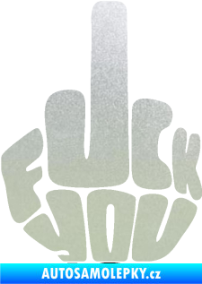 Samolepka F*ck you pískované sklo