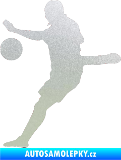 Samolepka Fotbalista 022 levá pískované sklo
