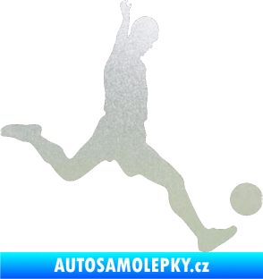 Samolepka Fotbalista 023 pravá pískované sklo