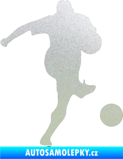 Samolepka Fotbalista 024 pravá pískované sklo