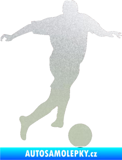 Samolepka Fotbalista 030 pravá pískované sklo