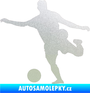 Samolepka Fotbalista 032 levá pískované sklo