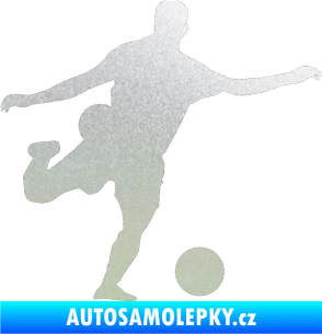 Samolepka Fotbalista 032 pravá pískované sklo