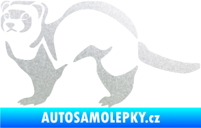 Samolepka Fretka 002 levá pískované sklo