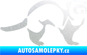 Samolepka Fretka 002 pravá pískované sklo